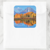 Sticker Carré Sunrise de courbe Oxbow (Sac)