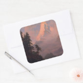 Sticker Carré Sunrise sur le Cervin (Enveloppe)