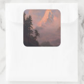 Sticker Carré Sunrise sur le Cervin (Sac)