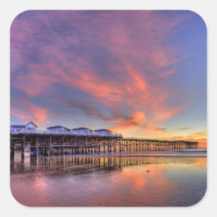 Sticker Carré Sunset Crystal