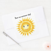 Sticker Carré Sunshine - Avoir Une Journée Incroyable (Enveloppe)
