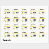 Sticker Carré Sunshine Lemonade Stand Birthday Party (Feuille)