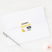 Sticker Carré Sunshine Lemonade Stand Birthday Party (Enveloppe)