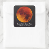 Sticker Carré Super Blue Blood Moon 2018 (Sac)