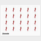 Sticker Carré Super chaud (Feuille)
