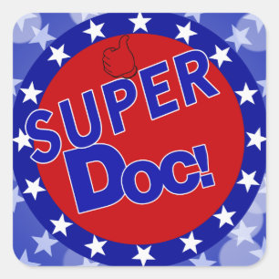 STICKER CARRÉ SUPER DOC S'ENCOURAGE