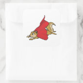 Sticker Carré Super écureuil volant (Sac)