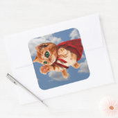 Sticker Carré Super Kitty (Enveloppe)