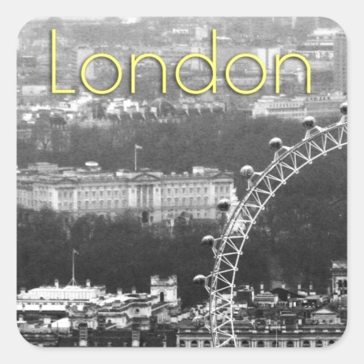 Sticker Carré Super ! Palais de Buckingham Londres (Devant)