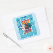 Sticker Carré Super Pets & Justice League - Tighten Your Collars (Enveloppe)