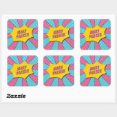 STICKER CARRÉ SUPER (ROSE) (Feuille)