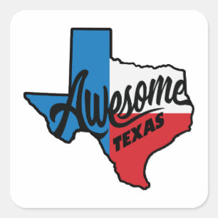Sticker Carré Super Texas