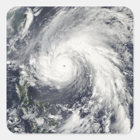 Sticker Carré Super typhon Megi (Devant)