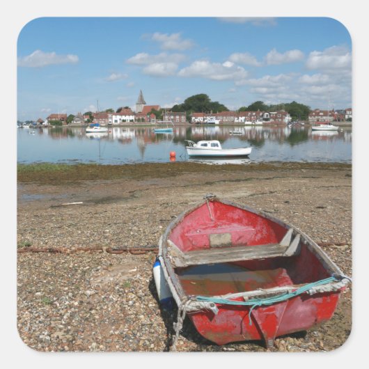 Sticker Carré Superbe Bosham Harbour Angleterre (Devant)