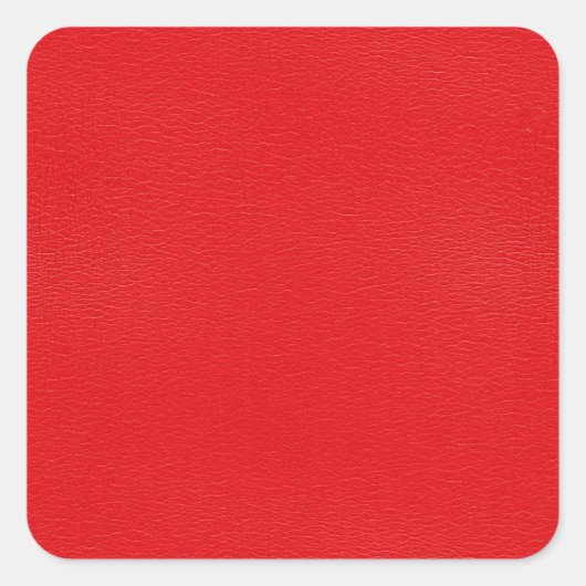 Sticker Carré Superbe texture en cuir rouge (Devant)
