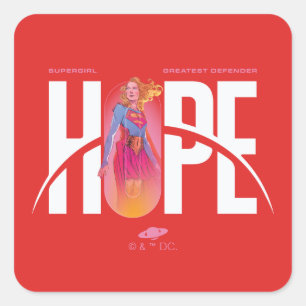 Sticker Carré Supergirl Espoir