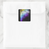 Sticker Carré Supergirl Rainbow (Sac)