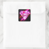 Sticker Carré Supergirl rose (Sac)