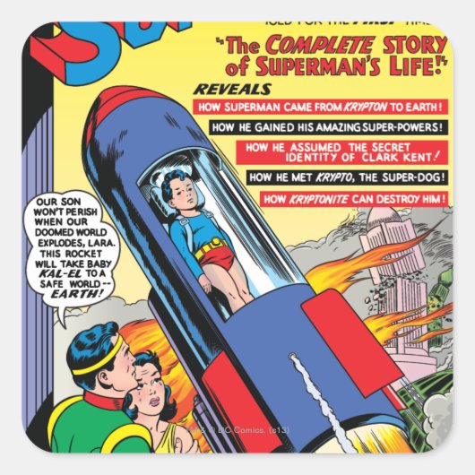 Sticker Carré Superman #146 (Devant)