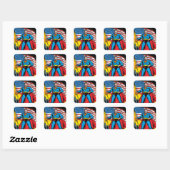 Sticker Carré Superman #24 (Feuille)
