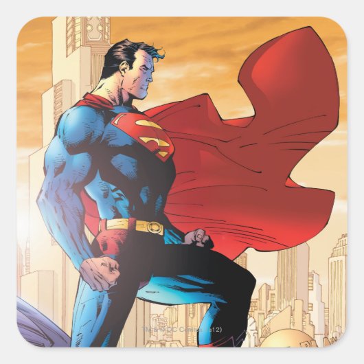 Sticker Carré Superman Daily Planet (Devant)