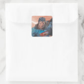 Sticker Carré Superman - Rouge (Sac)