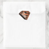 Sticker Carré Superman S-Shield | Logo Grainy 3D (Sac)
