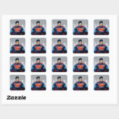 Sticker Carré Superman Standing (Feuille)