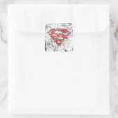 Sticker Carré Superman Stylisé | Logo comique découpé (Sac)