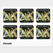 STICKER CARRÉ SUPERNOVA SATIVA (Feuille)