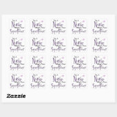 Sticker Carré Superpuissance de Nurse (Feuille)