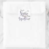 Sticker Carré Superpuissance de Nurse (Sac)