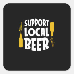 Sticker Carré Support de la bière locale