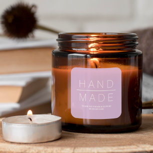 Sticker Carré Support Professionnel Lilac Minimaliste