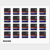 Sticker Carré Support Red White & Blue - Fire/EMS/Police (Feuille)