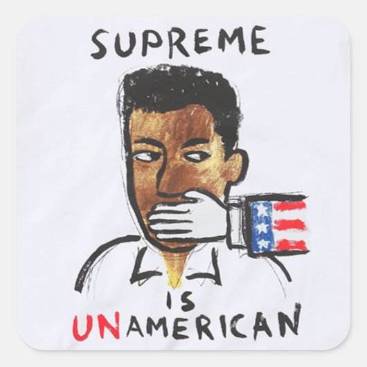 Sticker Carré supreme (Devant)