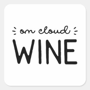 Sticker Carré Sur le vin nuageux