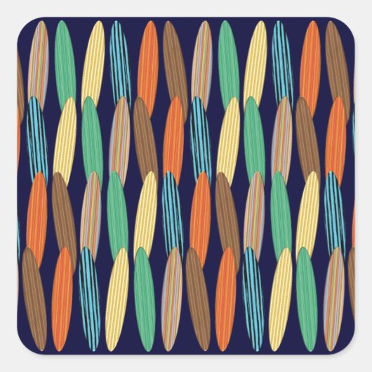Sticker Carré Surf (Devant)