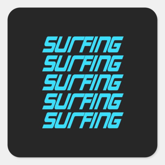 Sticker Carré Surf (Devant)