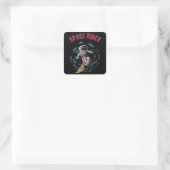 Sticker Carré Surf Astronaut Spatial Surfer (Sac)