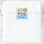Sticker Carré Surf Dude (Sac)