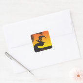 Sticker Carré Surf : Hawaï (Enveloppe)