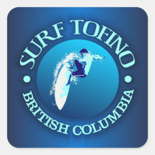 Sticker Carré Surf Tofino
