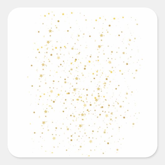 Sticker Carré Surfaces nocturnes étoilées (Devant)