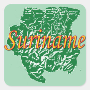 Sticker Carré Suriname