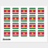Sticker Carré Suriname (Feuille)