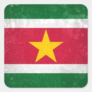 Sticker Carré Suriname