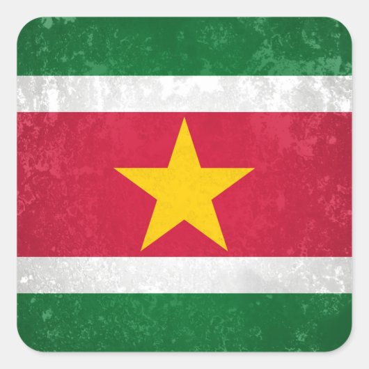 Sticker Carré Suriname (Devant)