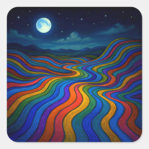 Sticker Carré Surreal Dream Land