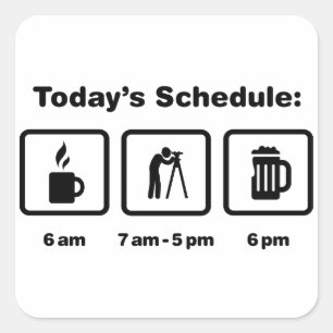 Sticker Carré Surveyeur foncier